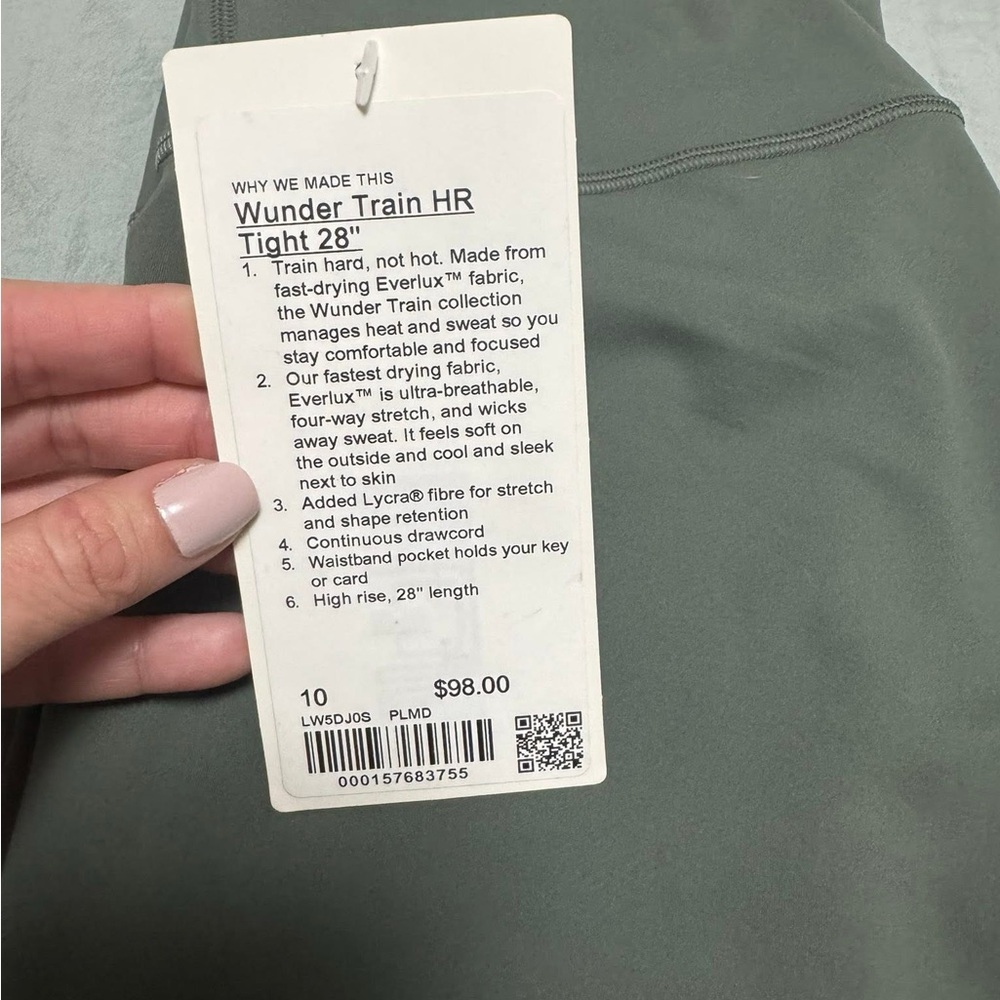 Lululemon Athletica Wunder Train HR Tight 28" in Sage
